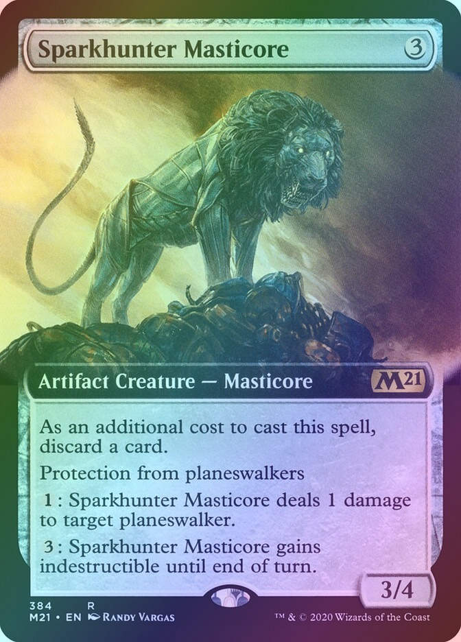 Sparkhunter Masticore (M21) (384) / Extended Art / Foil