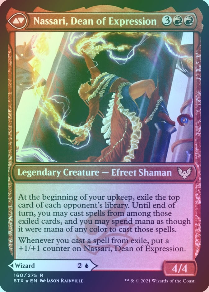 Uvilda, Dean of Perfection // Nassari, Dean of Expression (PSTX) (160s) / Foil — cara 2 de 2
