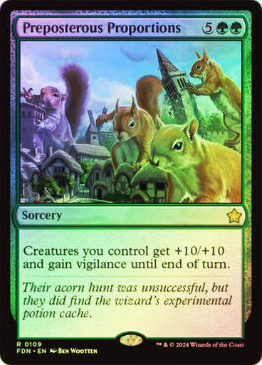 Preposterous Proportions (FDN) (109) / Foil