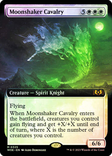 Moonshaker Cavalry (woe) / Extended Art Foil