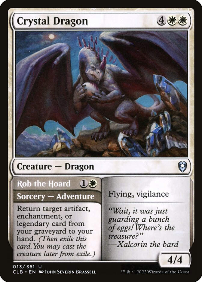 Crystal Dragon // Rob the Hoard (CLB) (13)