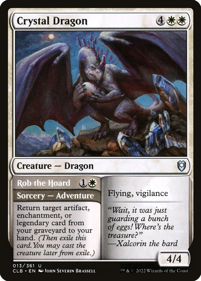 Crystal Dragon // Rob the Hoard (CLB) (13)