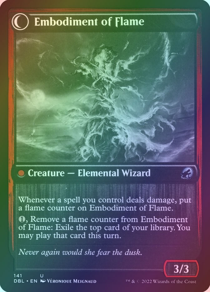 Flame Channeler // Embodiment of Flame (DBL) (141) / Foil — cara 2 de 2