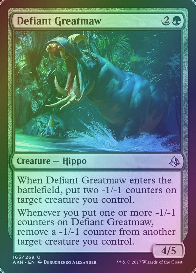 Defiant Greatmaw (AKH) (163) / Foil