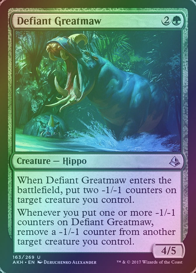 Defiant Greatmaw (AKH) (163) / Foil