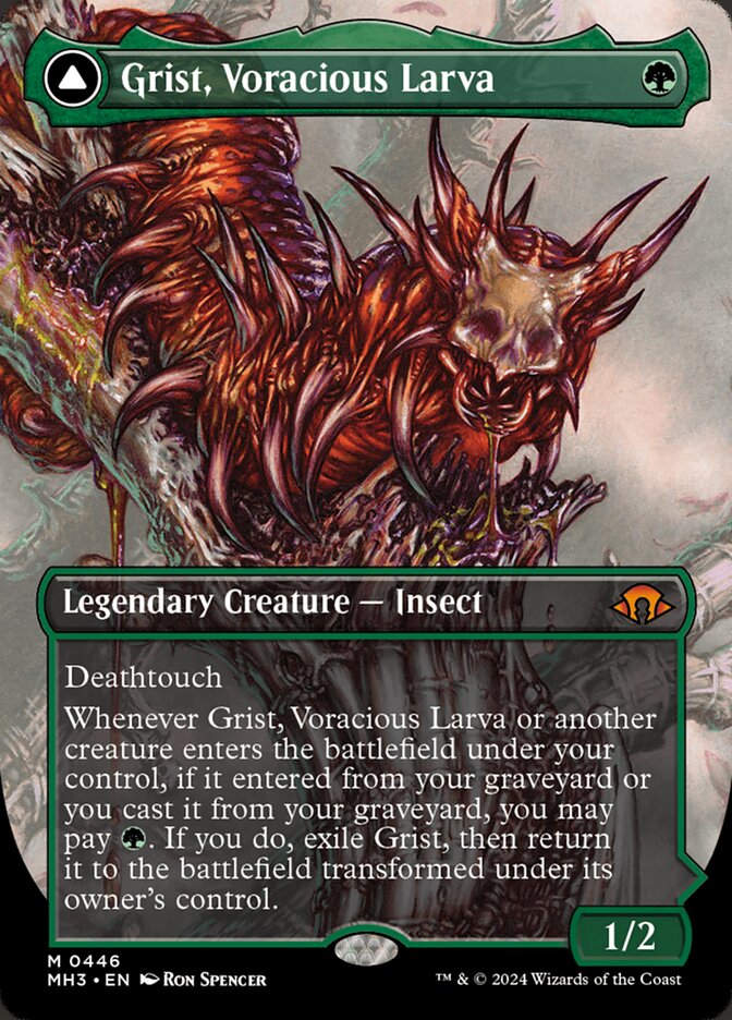 Grist, Voracious Larva // Grist, the Plague Swarm (MH3) (446) / Borderless