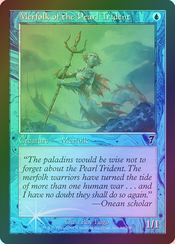 Merfolk of the Pearl Trident (7ED) (90★) / Foil
