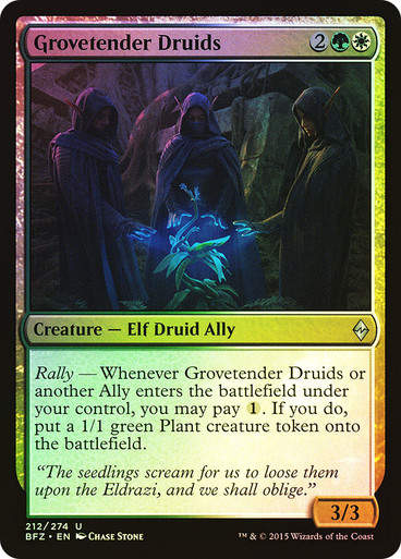 Grovetender Druids (BFZ) (212) / Foil