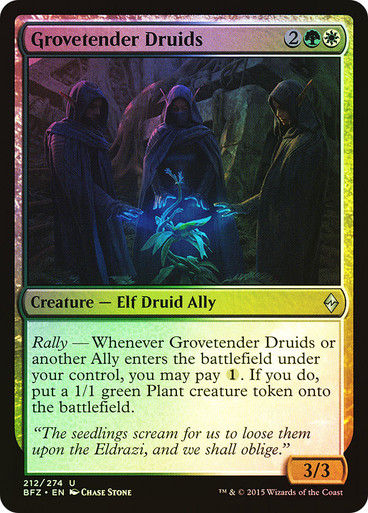 Grovetender Druids (BFZ) (212) / Foil