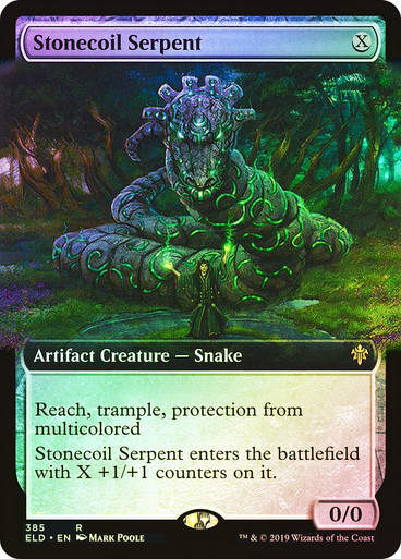 Stonecoil Serpent (ELD) (385) / Extended Art / Foil