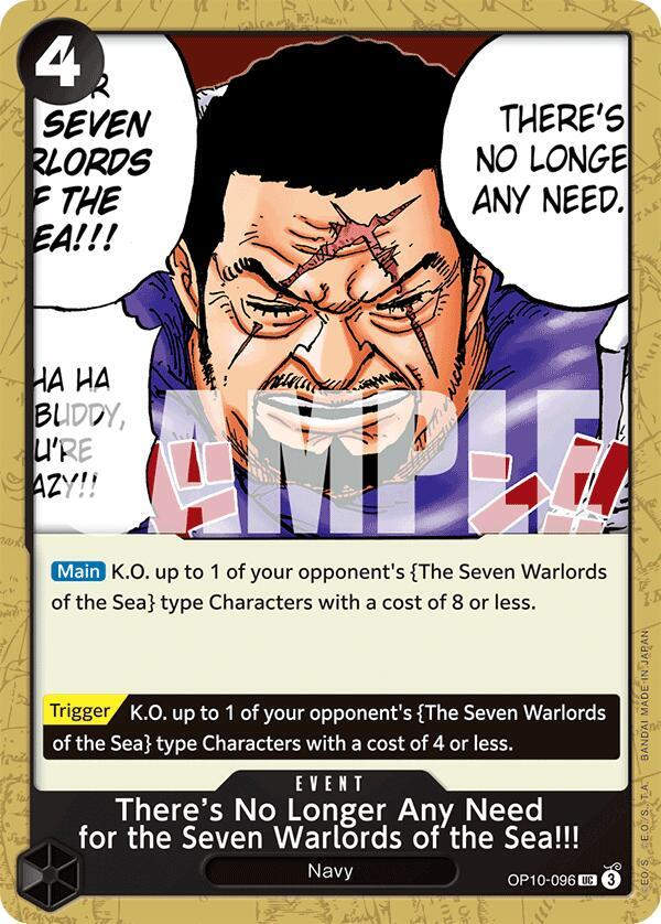 There's No Longer Any Need for the Seven Warlords of the Sea!!! (OP10-096)