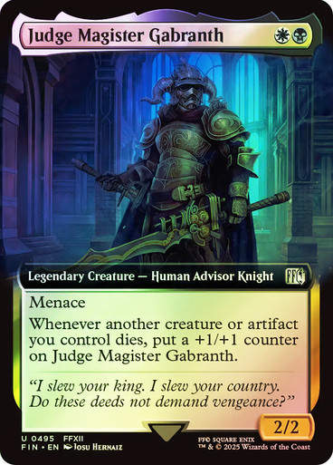 Judge Magister Gabranth (FIN) (495) / Extended Art / Foil