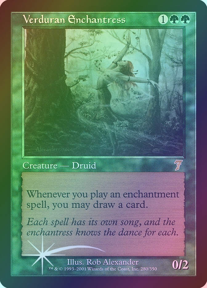 Verduran Enchantress (7ED) (280★) / Foil