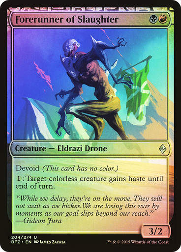 Forerunner of Slaughter (BFZ) (204) / Foil