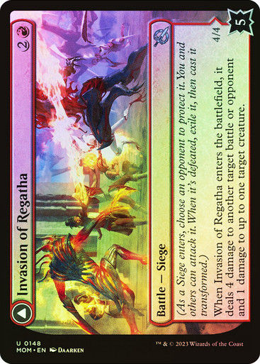 Invasion of Regatha // Disciples of the Inferno (mom) / Foil — cara 1 de 2