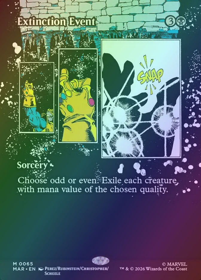 Extinction Event (MAR) (65) / Borderless / Foil