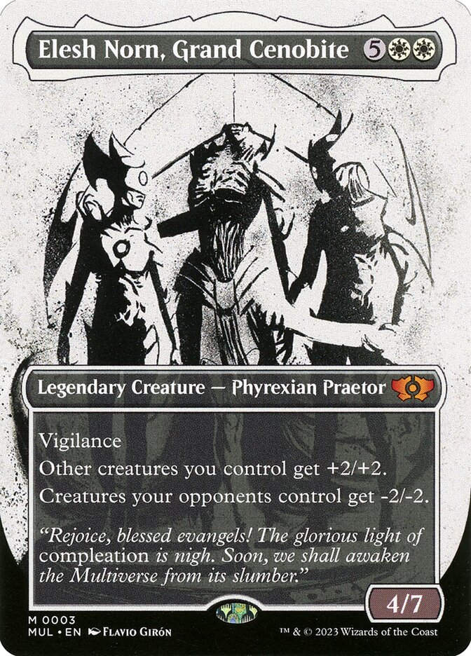 Elesh Norn, Grand Cenobite (MUL) (3) / Borderless / Showcase