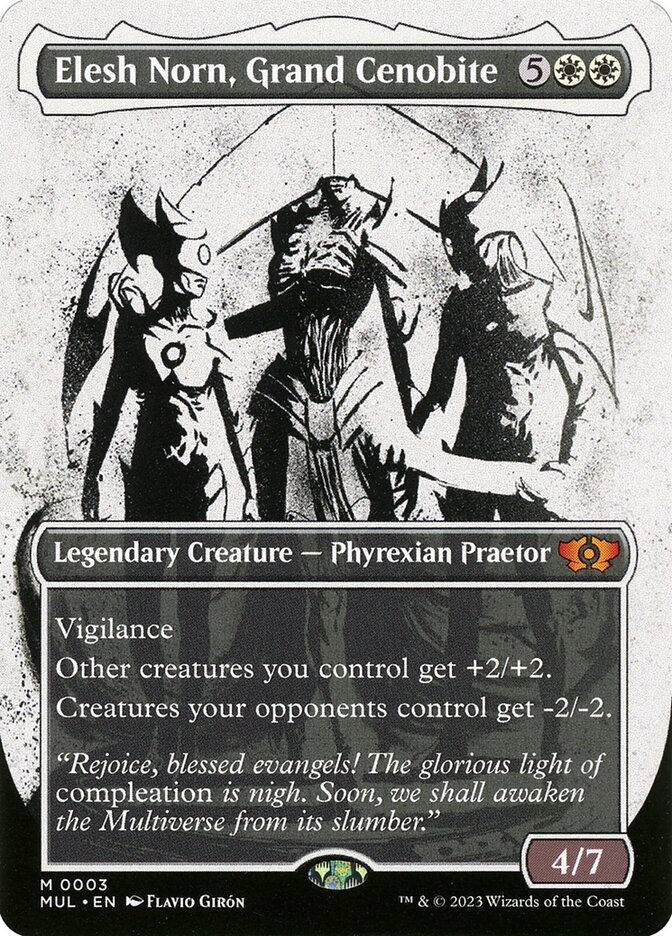 Elesh Norn, Grand Cenobite (MUL) (3) / Borderless / Showcase