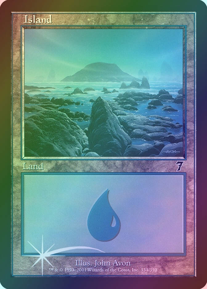 Island (7ED) (334★) / Foil