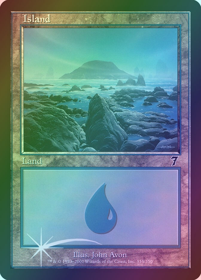 Island (7ED) (334★) / Foil