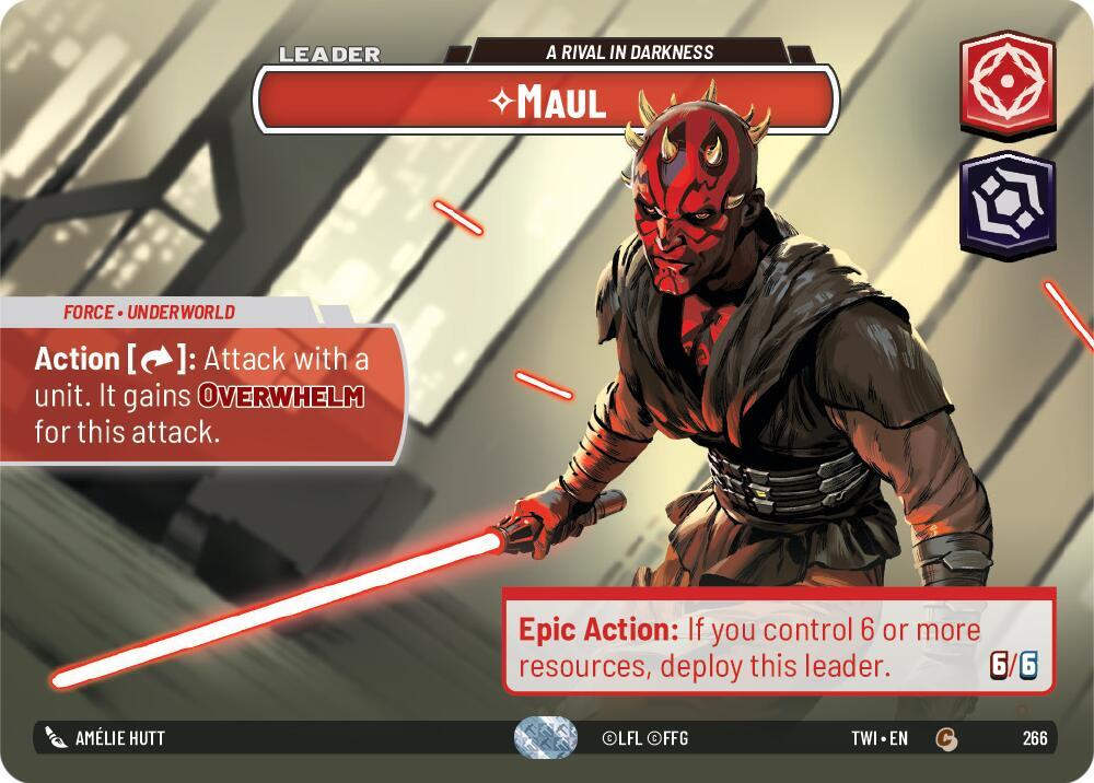Maul - A Rival in Darkness (Showcase) (TWI) (266) / Foil