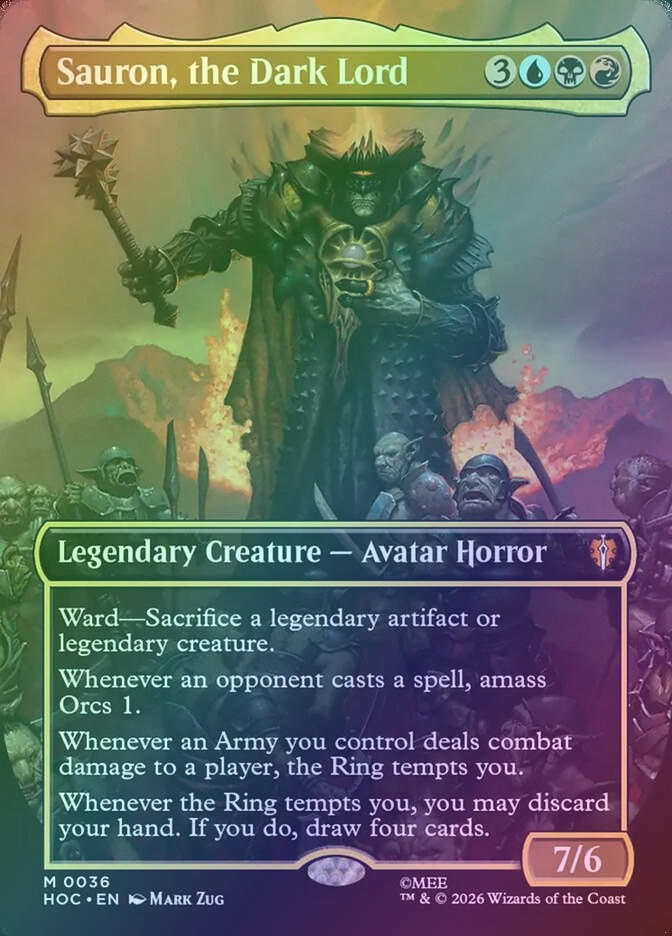 Sauron, the Dark Lord (HOC) (36) / Borderless / Foil