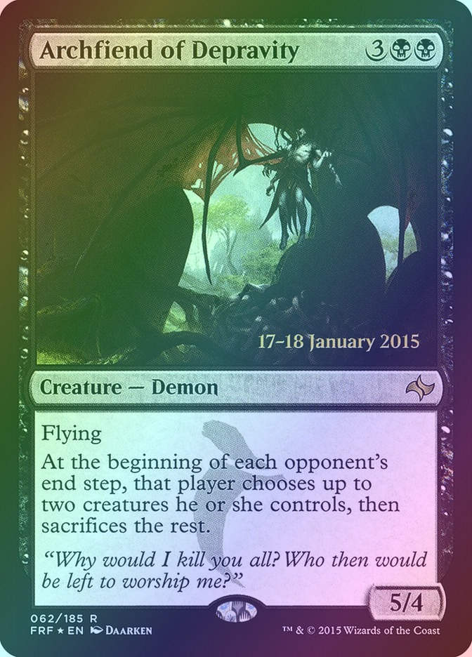 Archfiend of Depravity (PFRF) (62s) / Foil