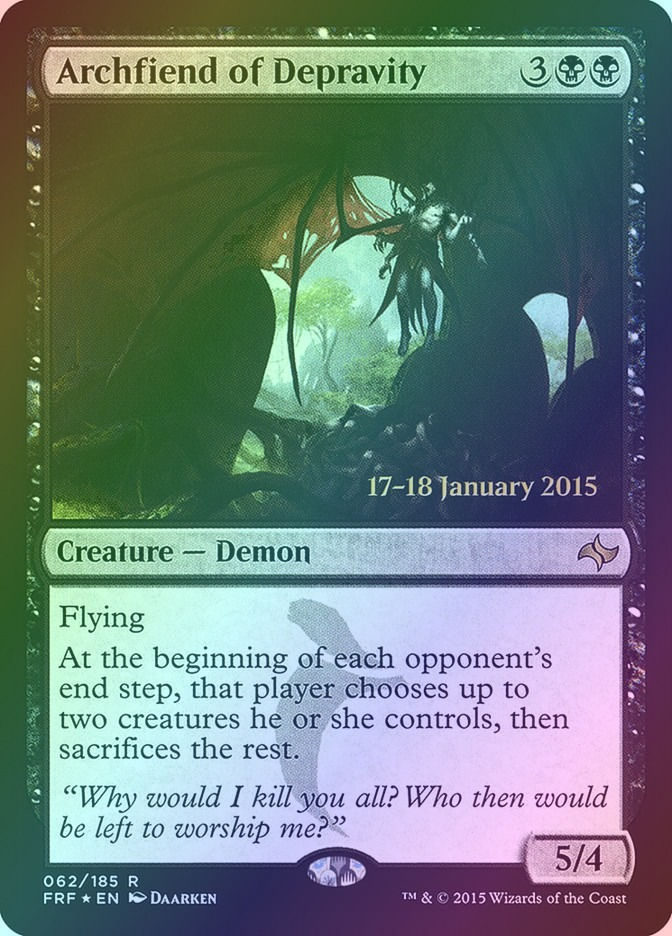 Archfiend of Depravity (PFRF) (62s) / Foil