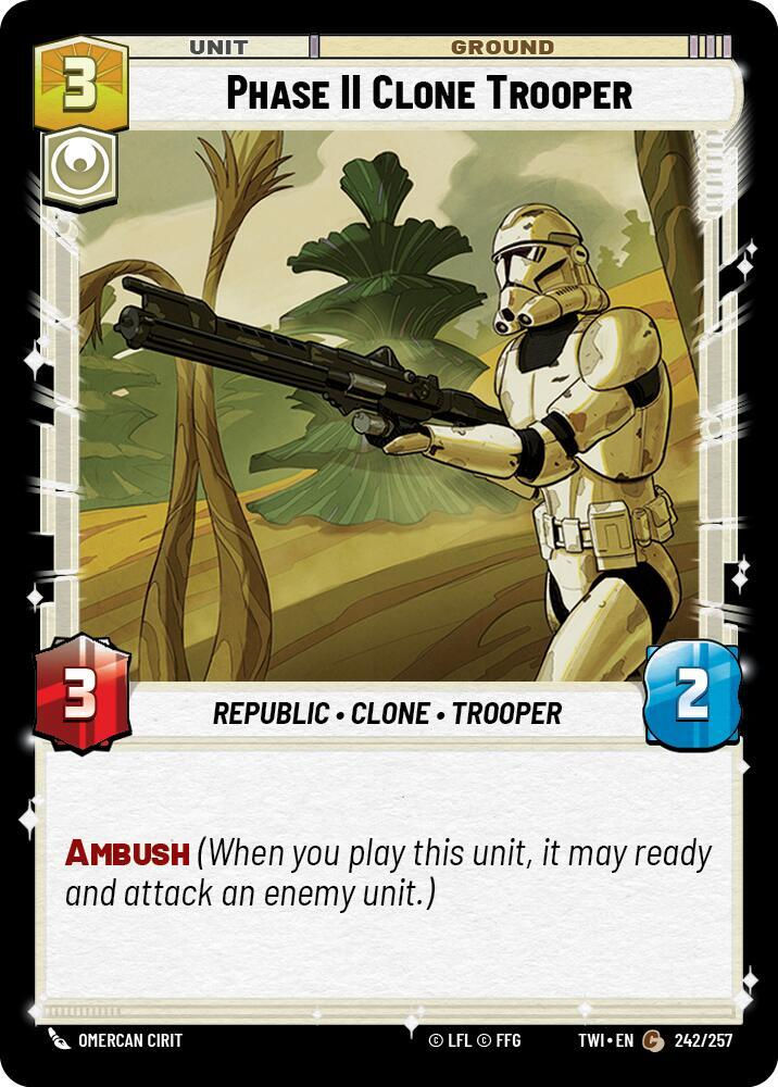 Phase II Clone Trooper (TWI) (242/257) / Foil