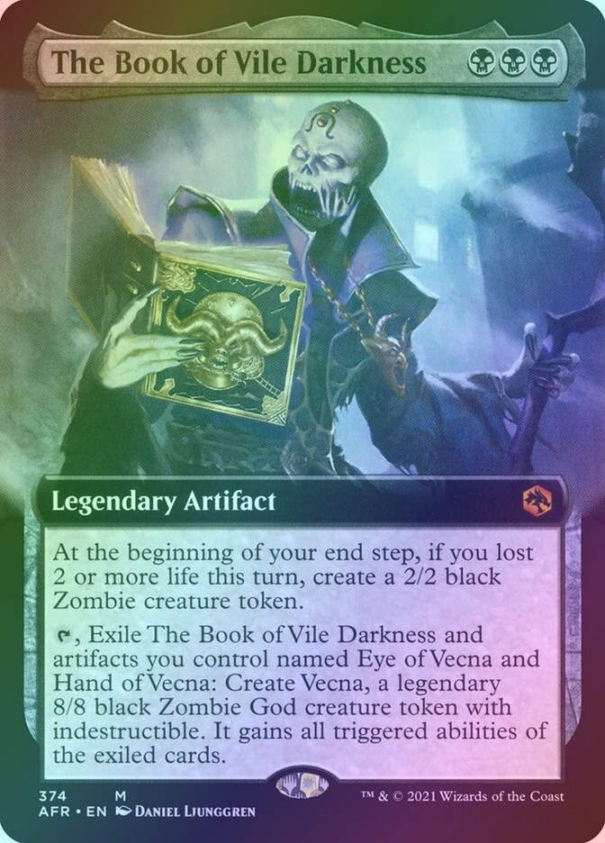 The Book of Vile Darkness (AFR) (374) / Extended Art / Foil