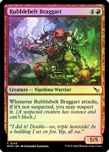 Rubblebelt Braggart (mkm) (143) / Foil