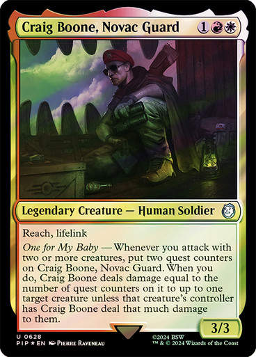 Craig Boone, Novac Guard (pip) (628) / Surge Foil