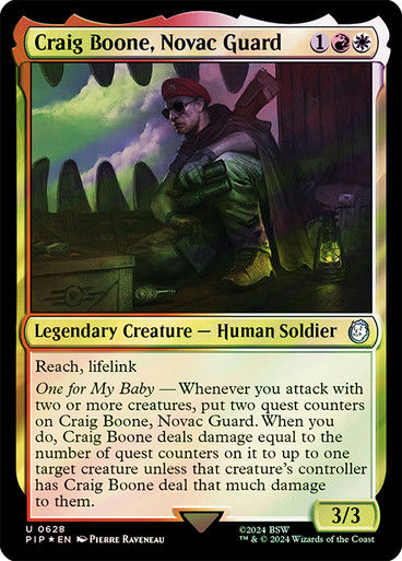 Craig Boone, Novac Guard (pip) (628) / Surge Foil