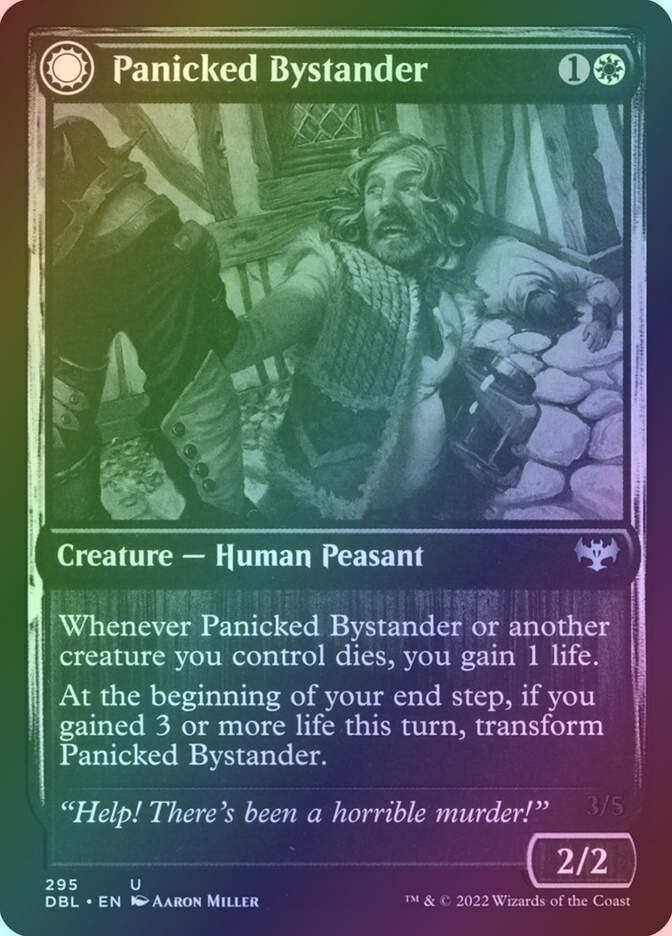 Panicked Bystander // Cackling Culprit (DBL) (295) / Foil