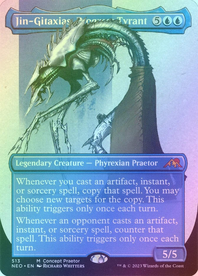 Jin-Gitaxias, Progress Tyrant (NEO) (513) / Borderless / Foil