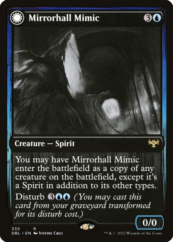 Mirrorhall Mimic // Ghastly Mimicry (DBL) (335) — cara 1 de 2