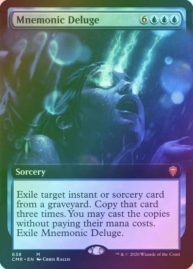Mnemonic Deluge (CMR) (638) / Extended Art / Foil