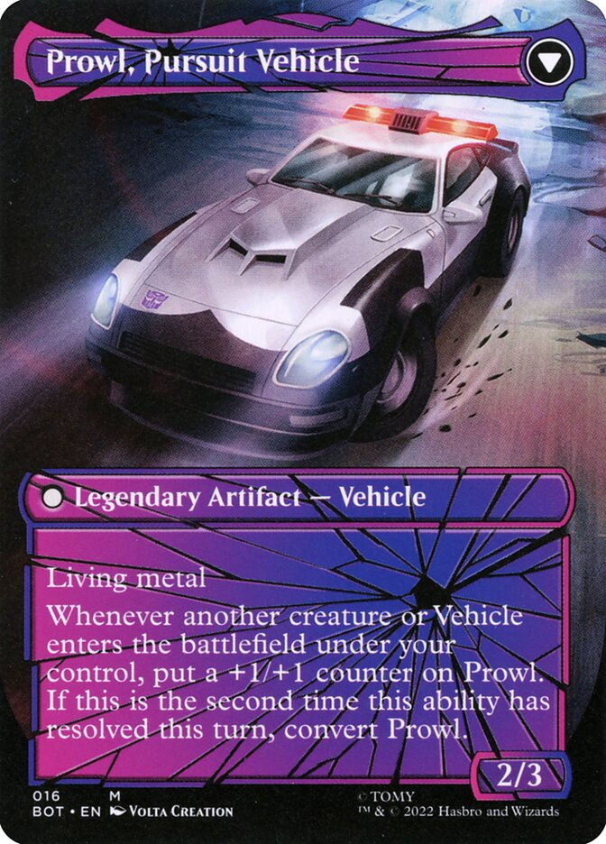 Prowl, Stoic Strategist // Prowl, Pursuit Vehicle (BOT) (16) — cara 2 de 2