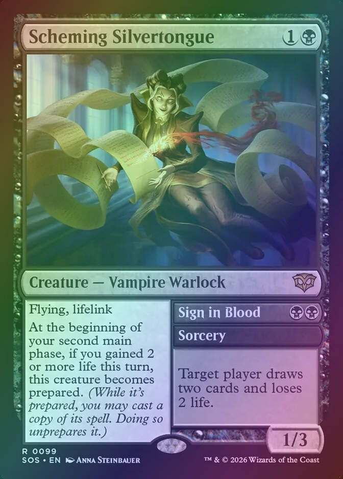 Scheming Silvertongue // Sign in Blood (SOS) (99) / Foil