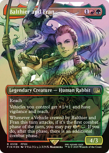 Balthier and Fran (FIN) (538) / Borderless / Surge Foil