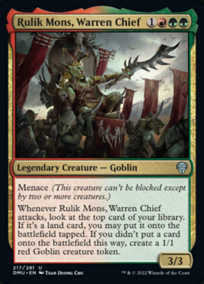 Rulik Mons, Warren Chief (DMU)