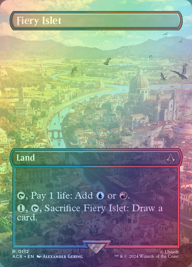 Fiery Islet (ACR) (112) / Borderless / Foil