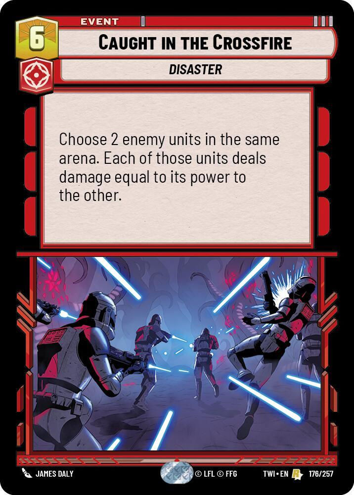 Caught in the Crossfire (TWI) (176/257) / Foil