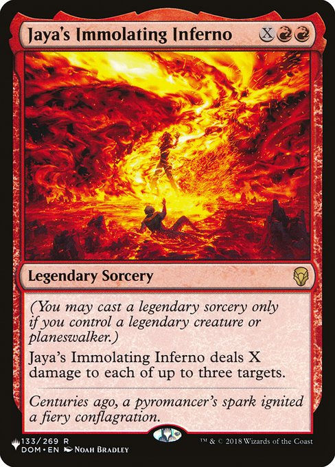Jaya's Immolating Inferno (PLST) (DOM-133)