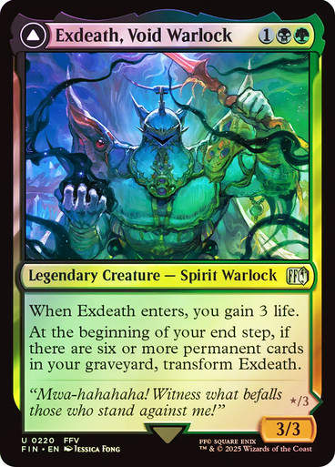 Exdeath, Void Warlock // Neo Exdeath, Dimension's End (FIN) (220) / Foil
