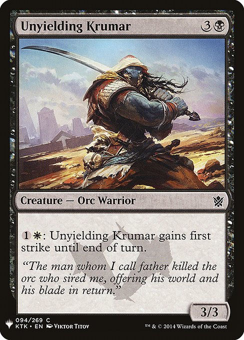 Unyielding Krumar (PLST) (KTK-94)