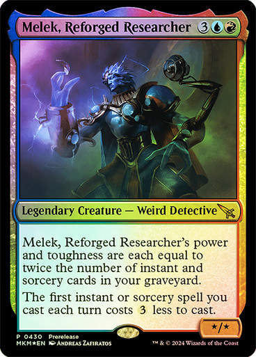 Melek, Reforged Researcher (mkm) (430) / Prerelease Foil
