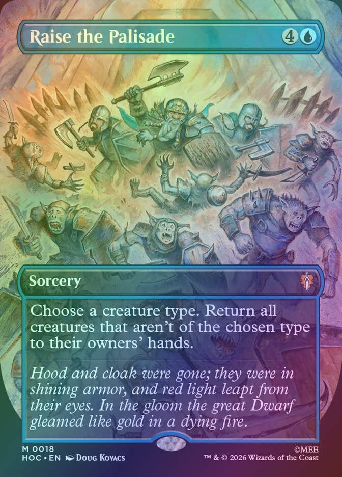 Raise the Palisade (HOC) (18) / Foil