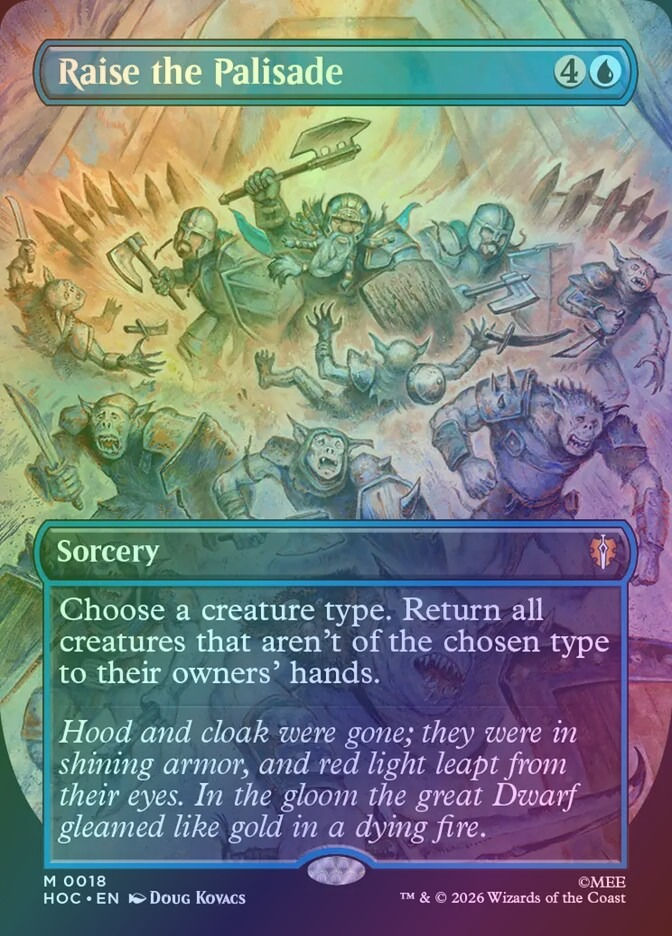 Raise the Palisade (HOC) (18) / Foil