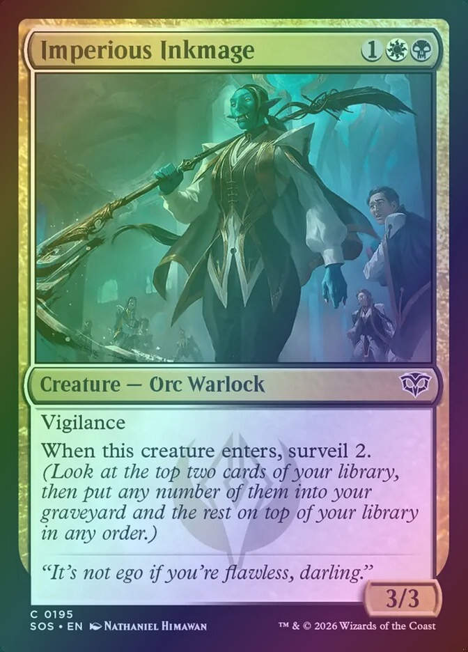 Imperious Inkmage (SOS) (195) / Foil